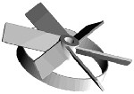 Schrägblatt-Ringpropeller